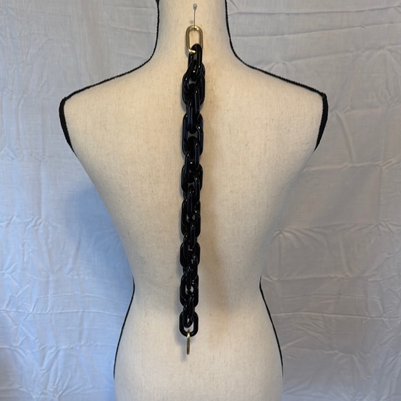 Clare V. Shortie Strap Black Resin SG-ST-SZ-100010 main image 1